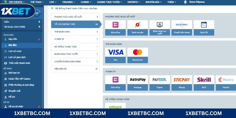 Nhà cái 1XBET hỗ trợ thành viên đổi thưởng hoàn toàn miễn phí